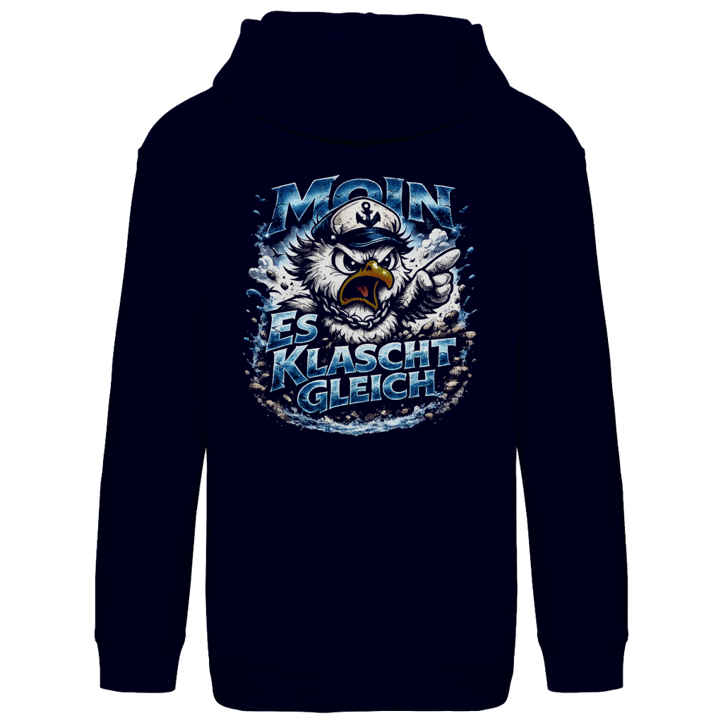 Hoodie Kinder  Es klatscht gleich #564 - beidseitiger Druck