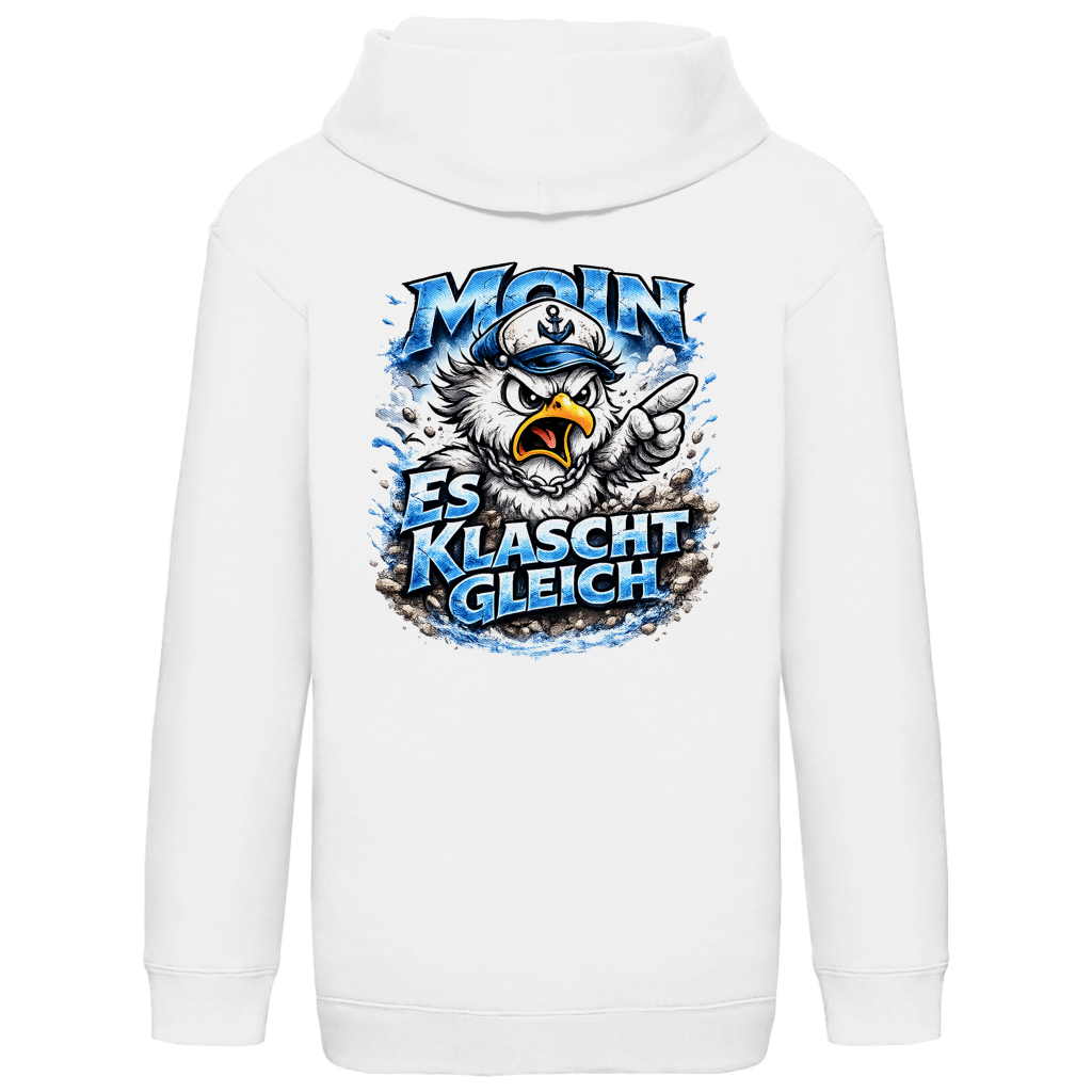 Hoodie Kinder  Es klatscht gleich #564 - beidseitiger Druck
