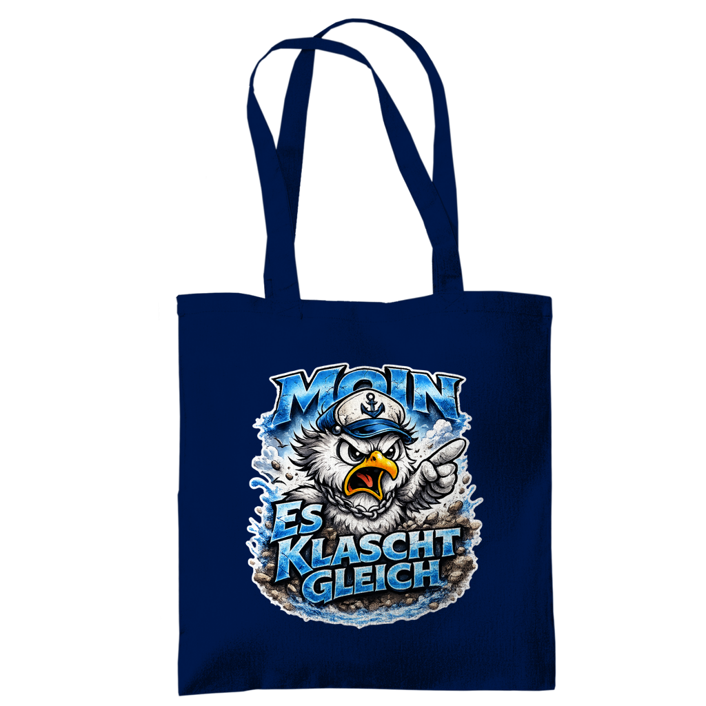Baumwolltasche  Es klatscht gleich #564