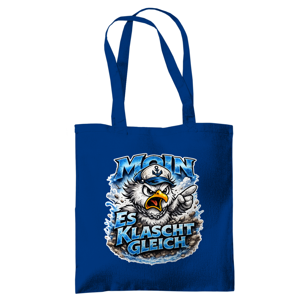 Baumwolltasche  Es klatscht gleich #564