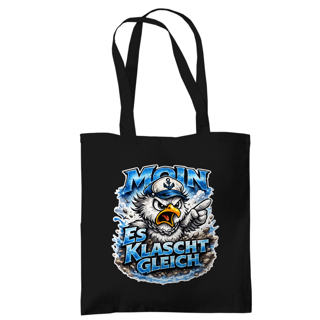 Baumwolltasche  Es klatscht gleich #564