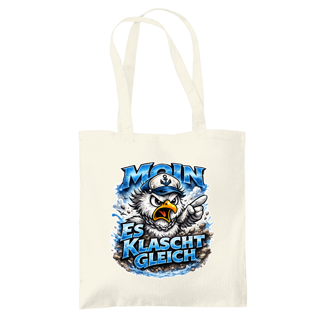 Baumwolltasche  Es klatscht gleich #564
