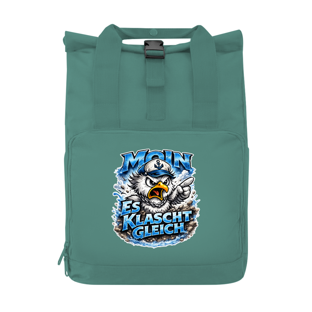 Rucksack mit Seitentasche  Es klatscht gleich #564  Gr. S