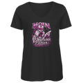 T-Shirt Damen V-Neck  Es klatscht gleich Glitzer #565