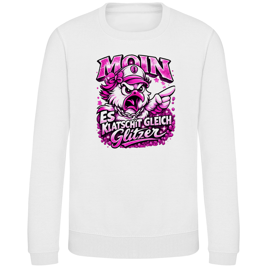 Sweatshirt Kinder   Es klatscht gleich Glitzer #565