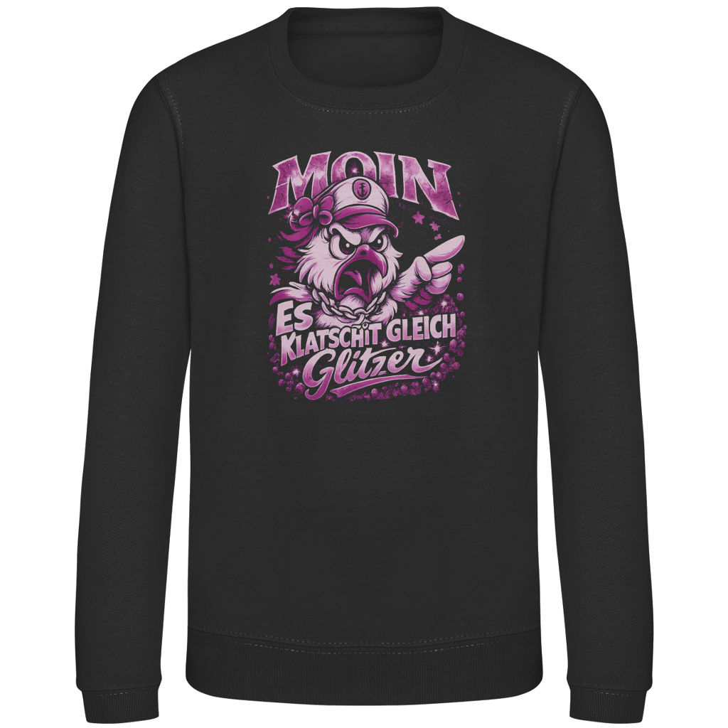 Sweatshirt Kinder   Es klatscht gleich Glitzer #565