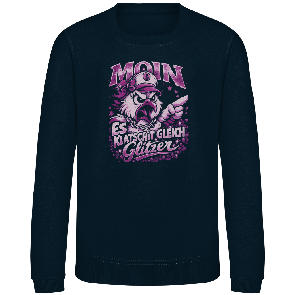 Sweatshirt Kinder   Es klatscht gleich Glitzer #565