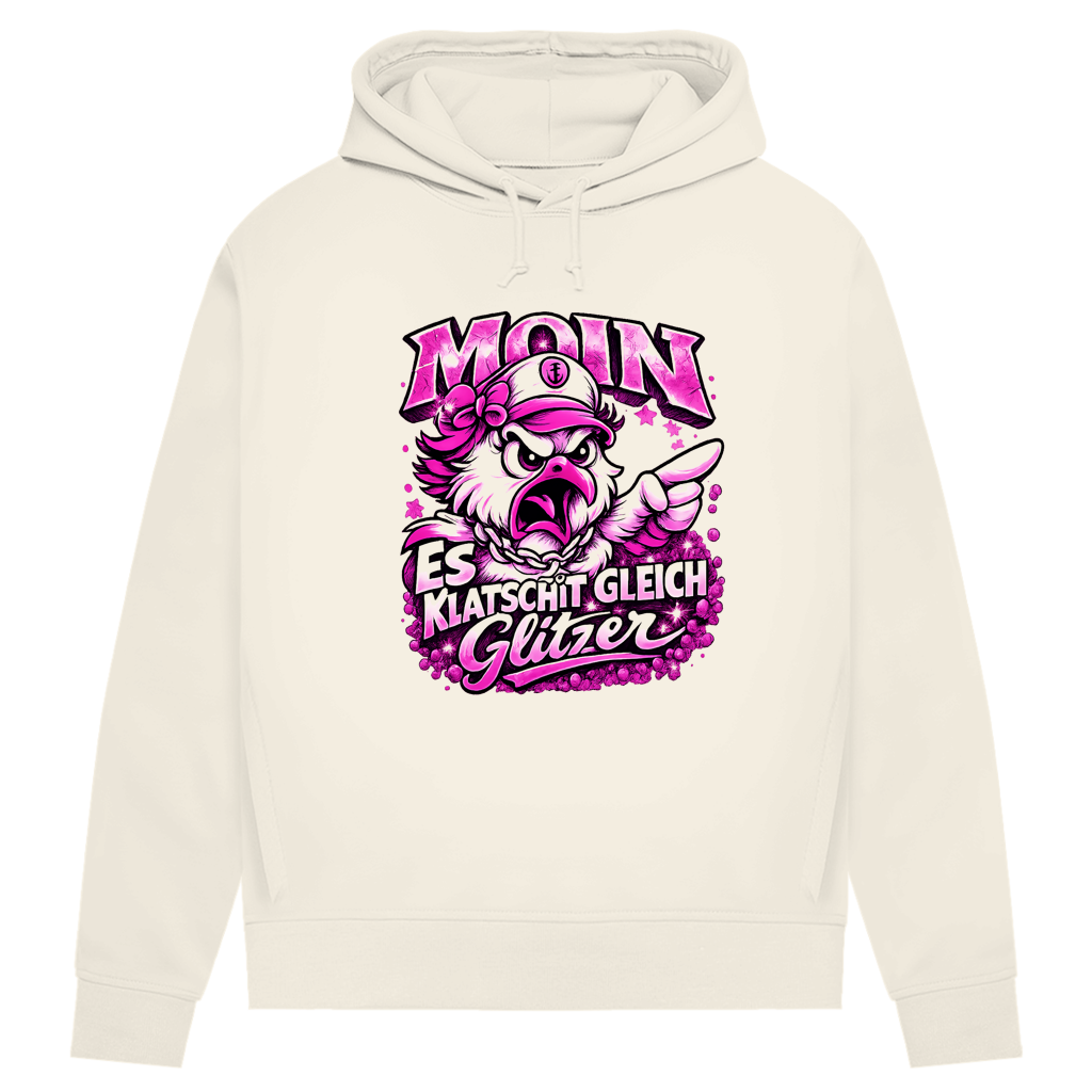 Hoodie Damen  Es klatscht gleich Glitzer #565
