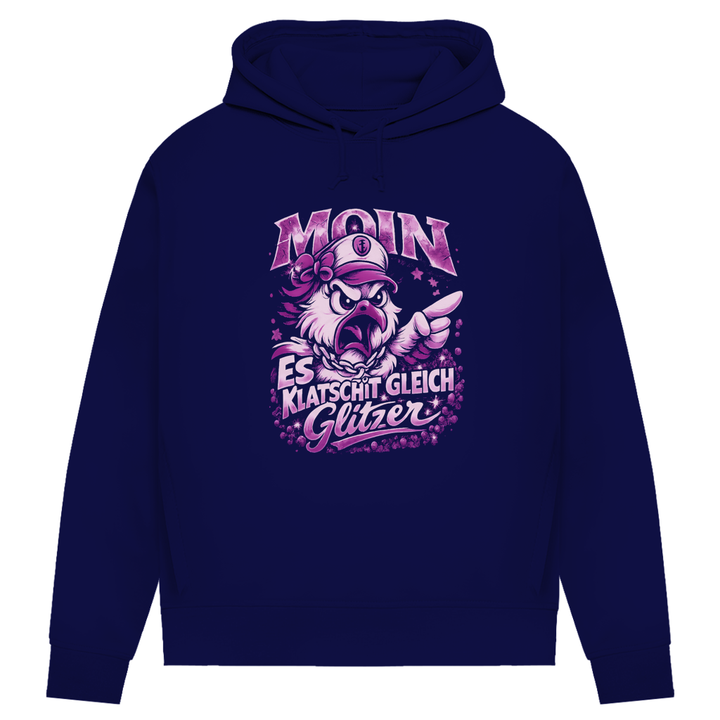 Hoodie Damen  Es klatscht gleich Glitzer #565