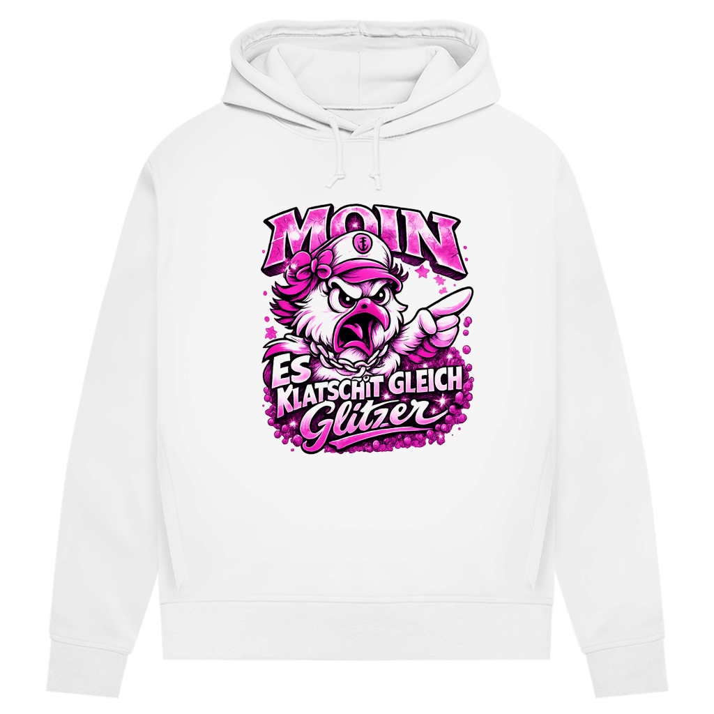 Hoodie Damen  Es klatscht gleich Glitzer #565