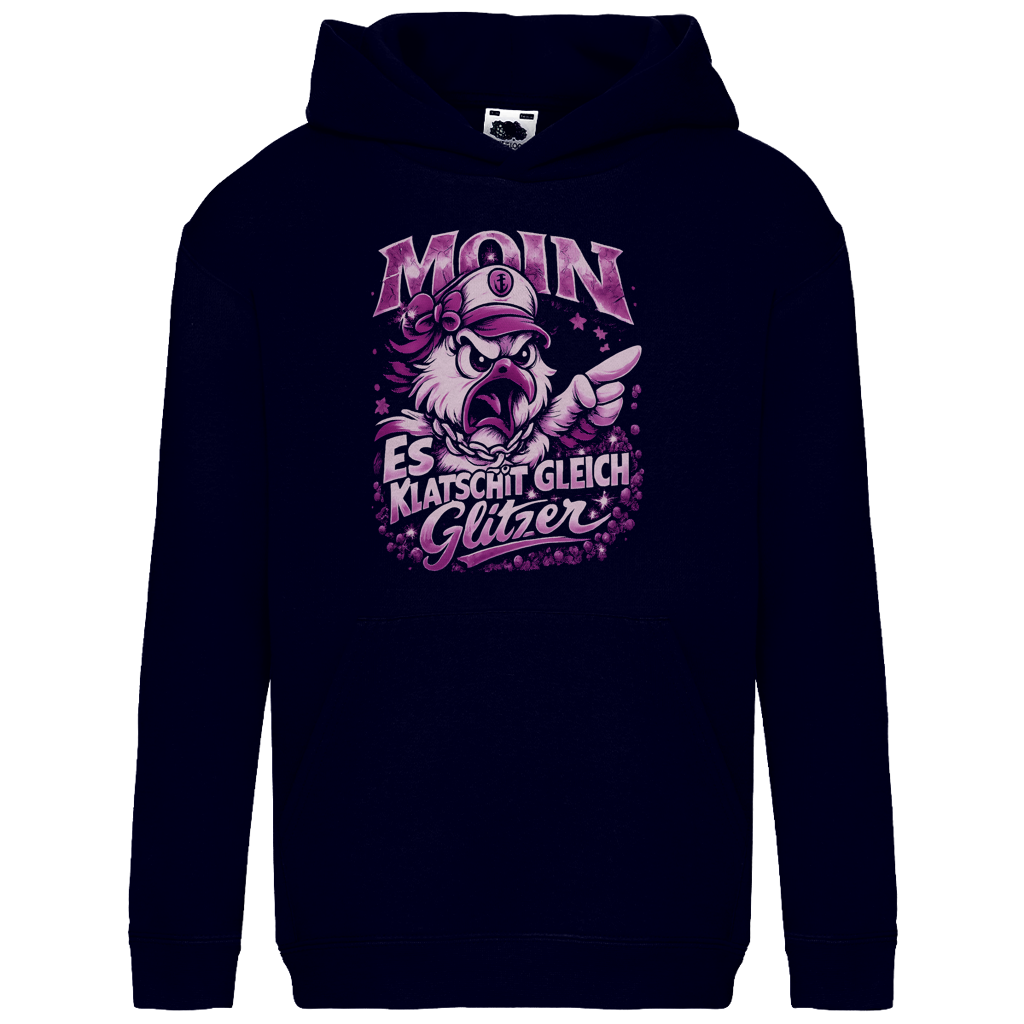Hoodie Kinder  Es klatscht gleich Glitzer #565