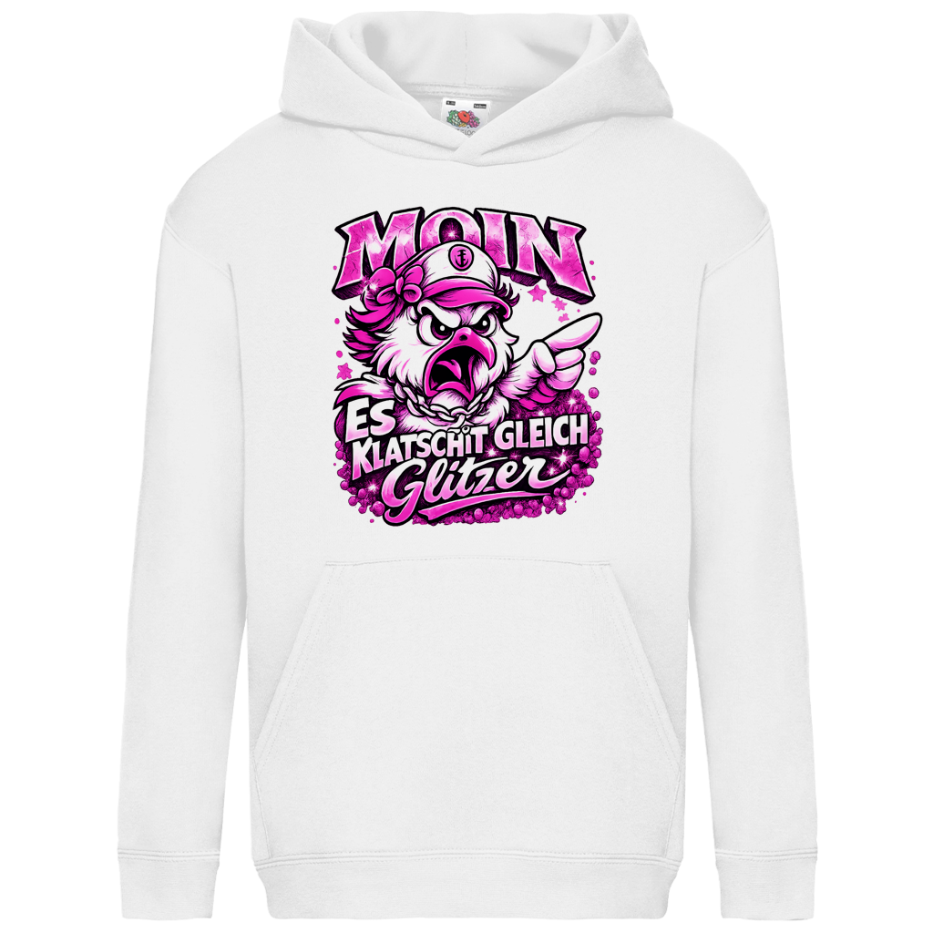 Hoodie Kinder  Es klatscht gleich Glitzer #565