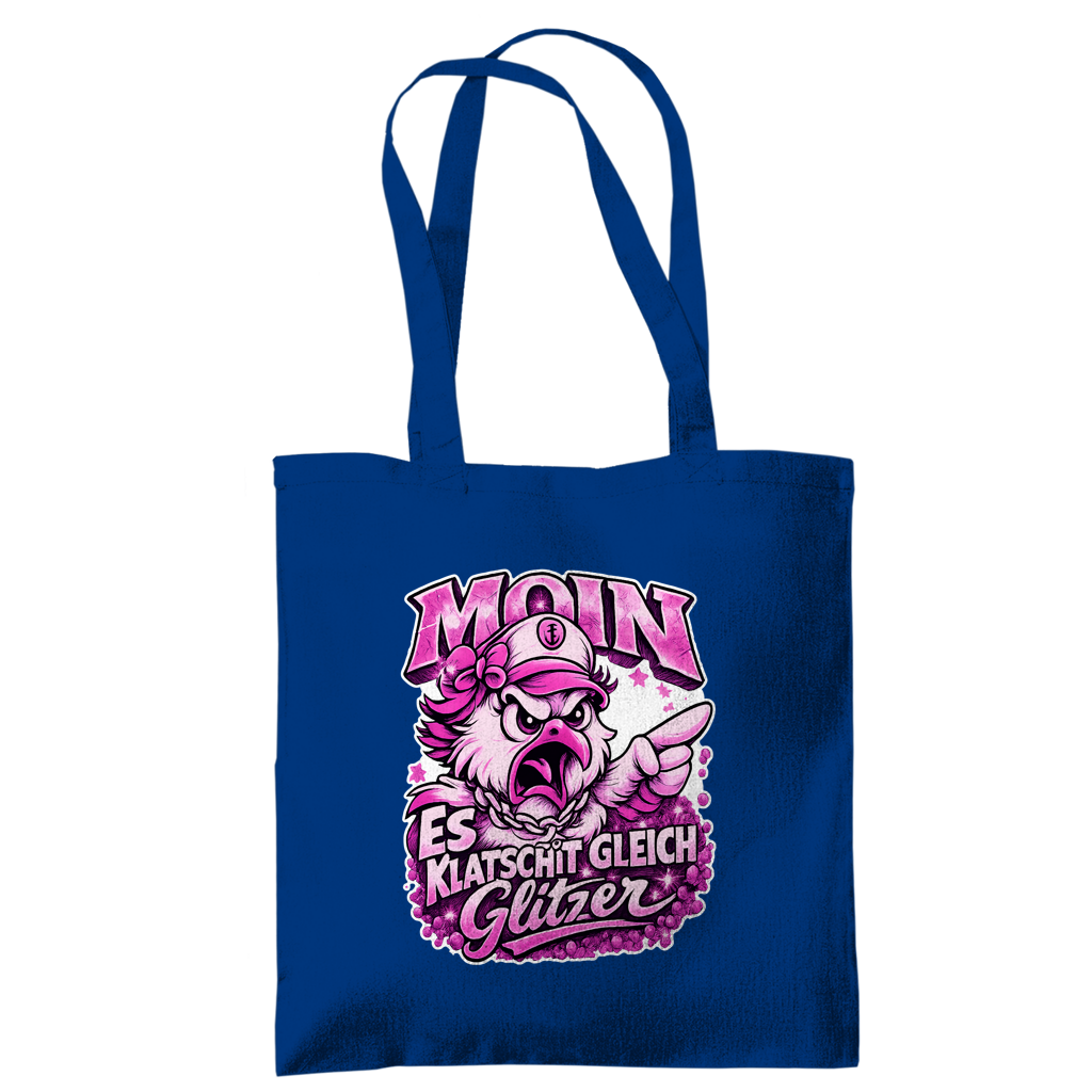 Baumwolltasche  Es klatscht gleich Glitzer #565