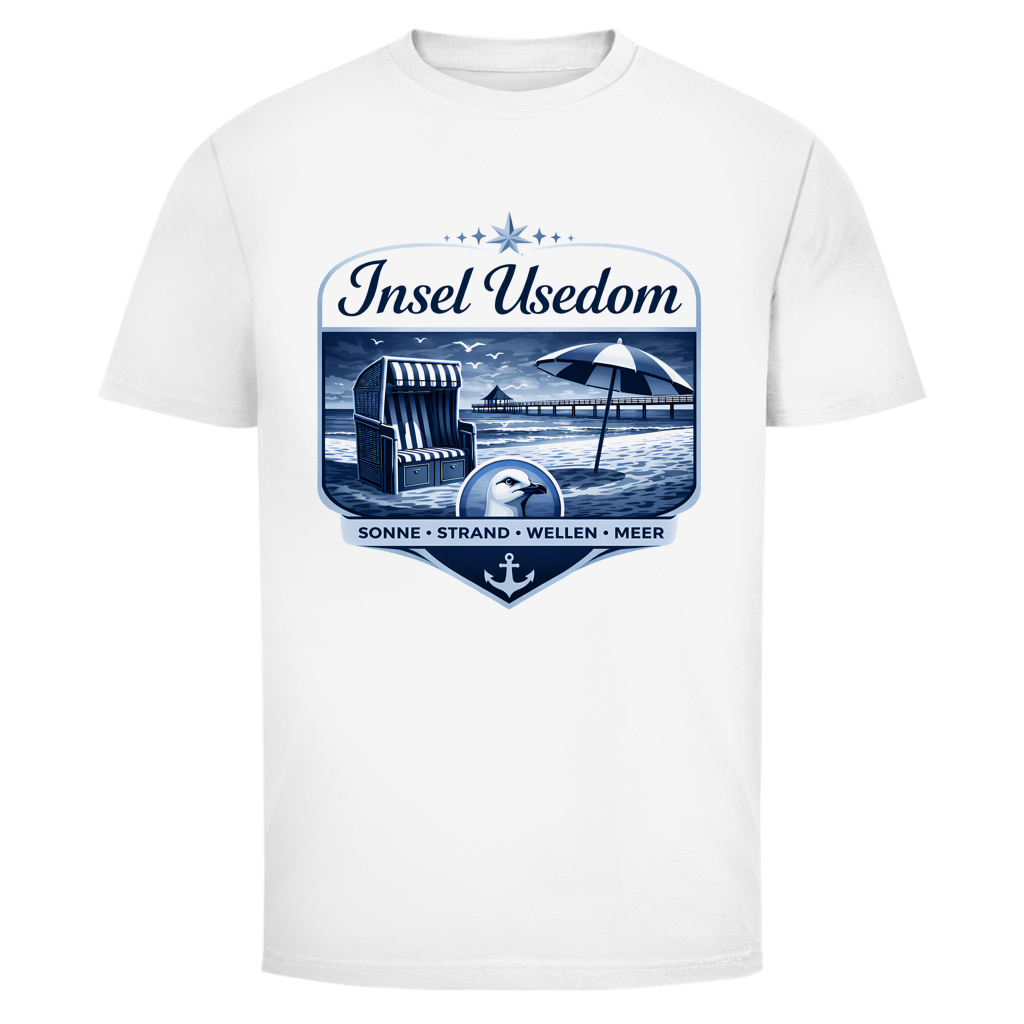 T-Shirt unisex  Insel Usedom #611 - einseitiger Druck