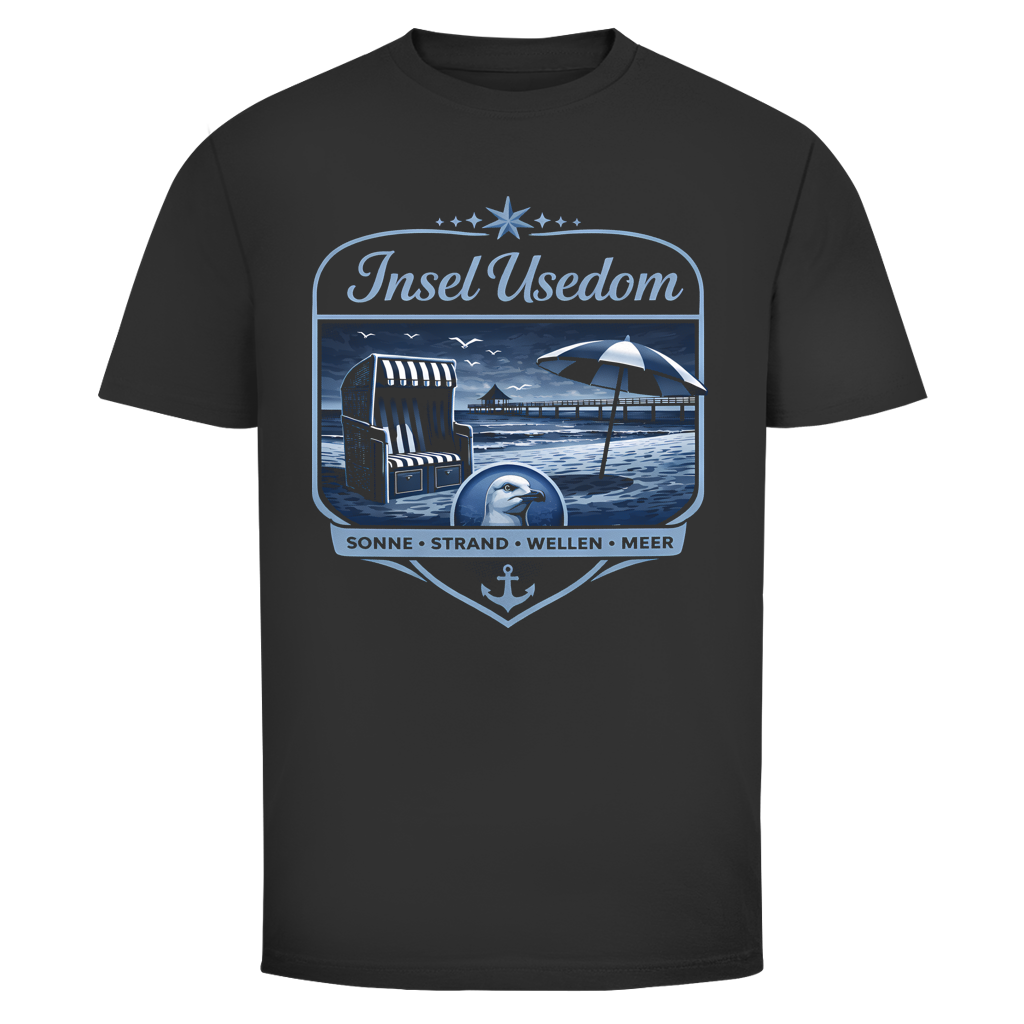 T-Shirt unisex  Insel Usedom #611 - einseitiger Druck