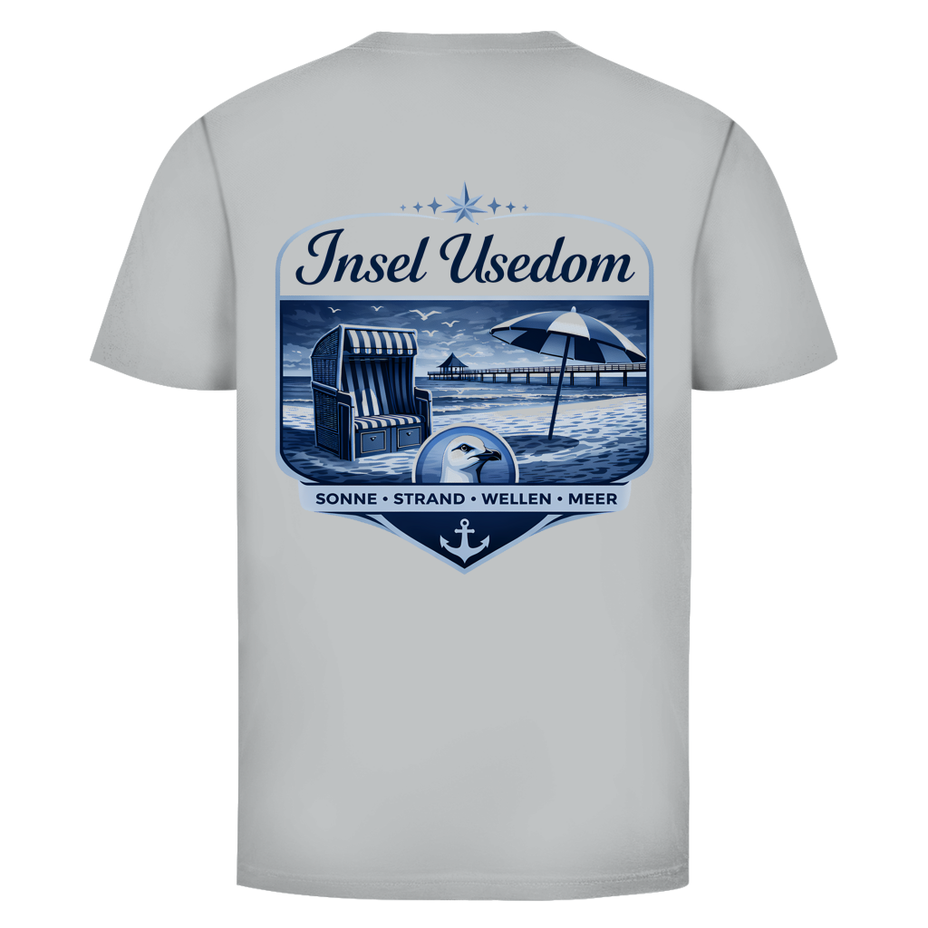 T-Shirt unisex  Insel Usedom #611 - beidseitiger Druck