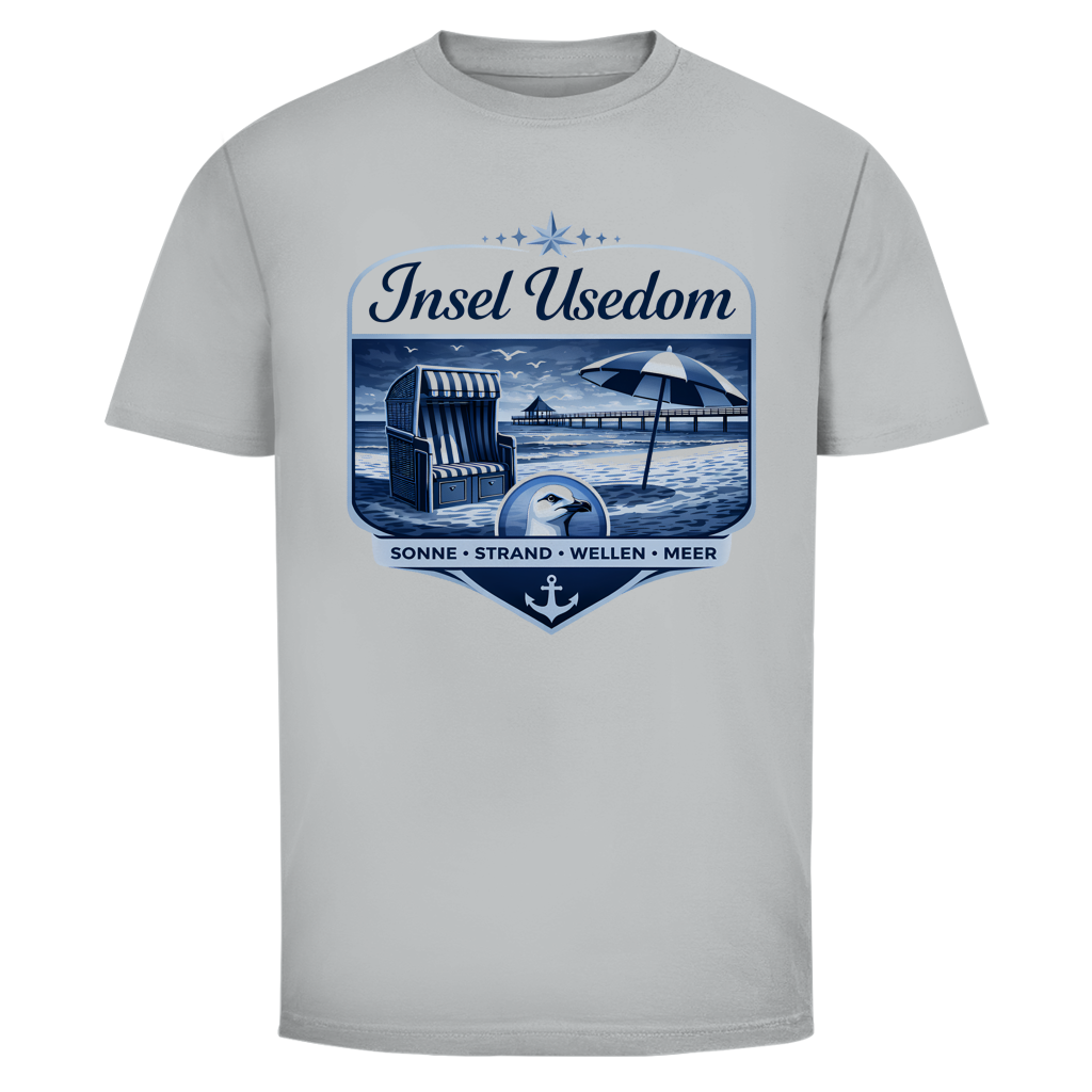 T-Shirt unisex  Insel Usedom #611 - beidseitiger Druck
