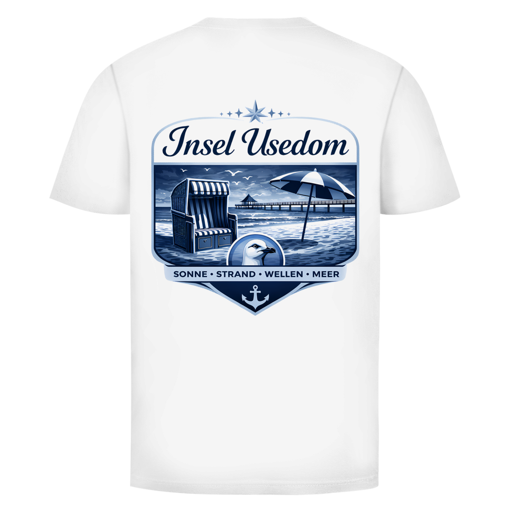 T-Shirt unisex  Insel Usedom #611 - beidseitiger Druck