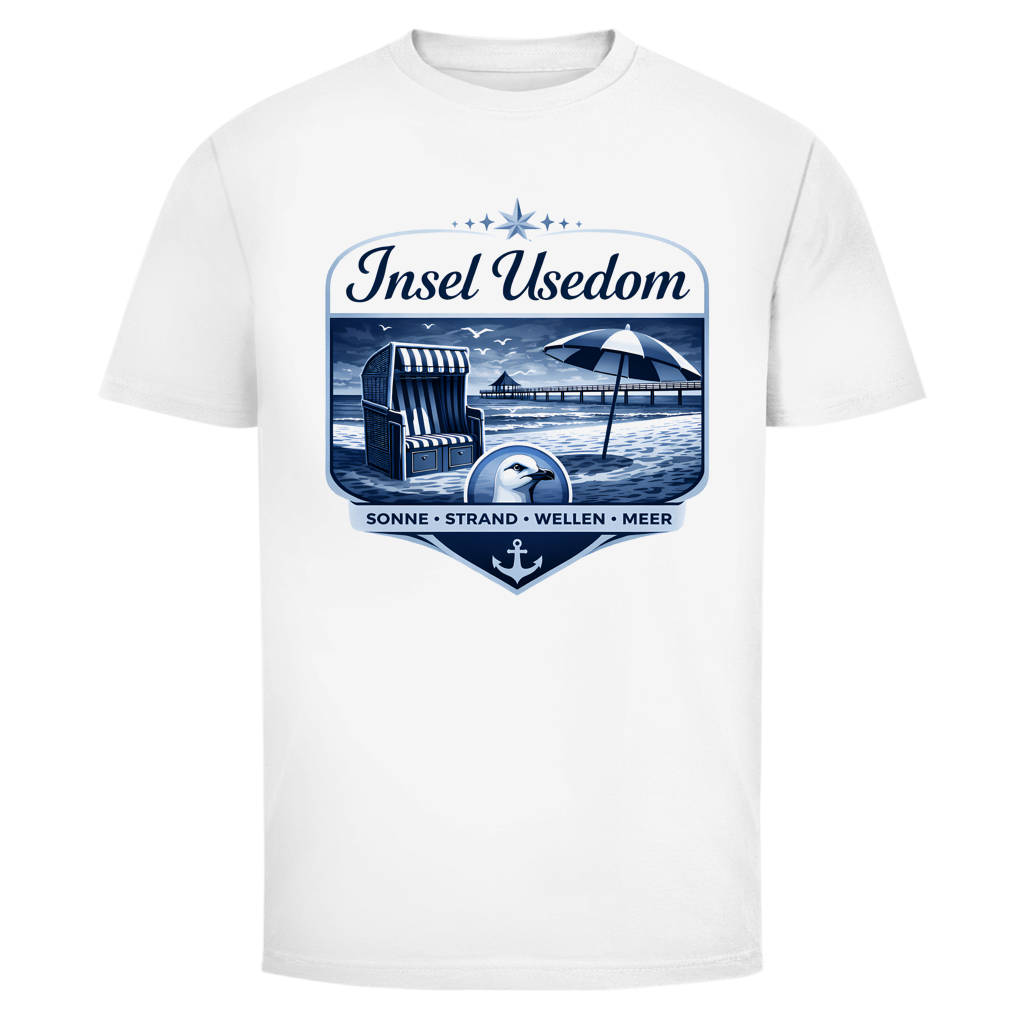 T-Shirt unisex  Insel Usedom #611 - beidseitiger Druck