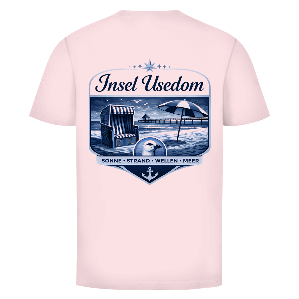 T-Shirt unisex  Insel Usedom #611 - beidseitiger Druck