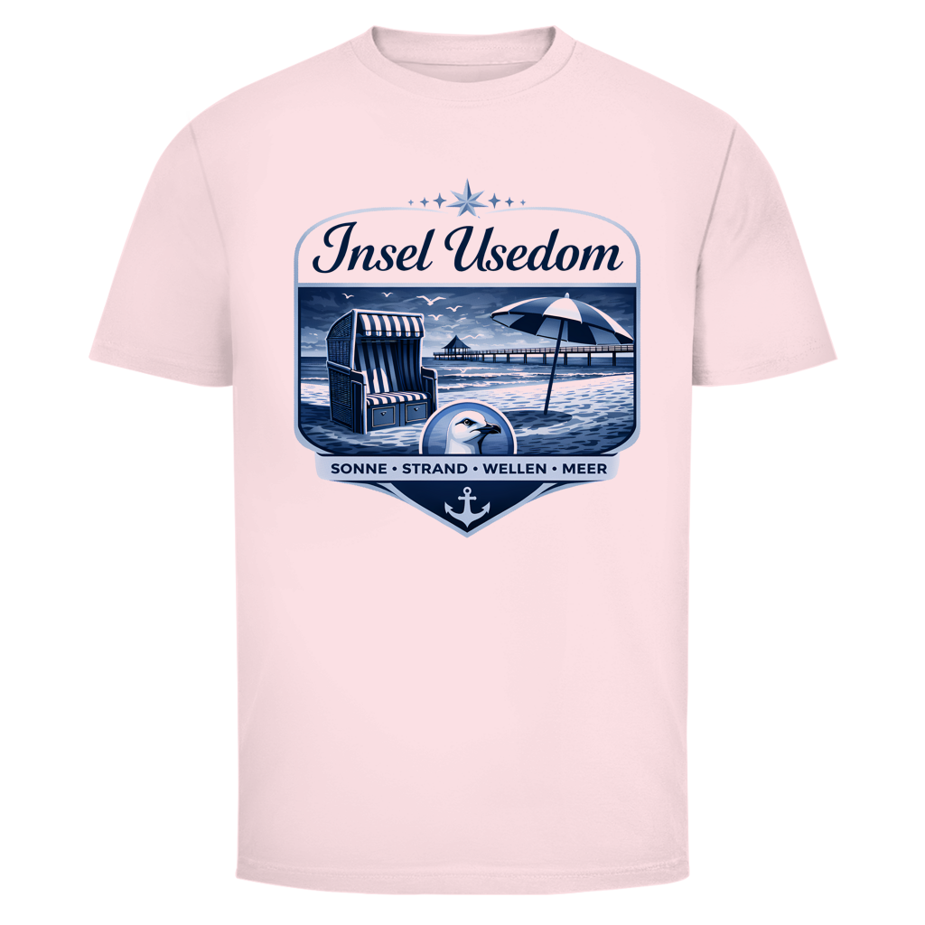 T-Shirt unisex  Insel Usedom #611 - beidseitiger Druck