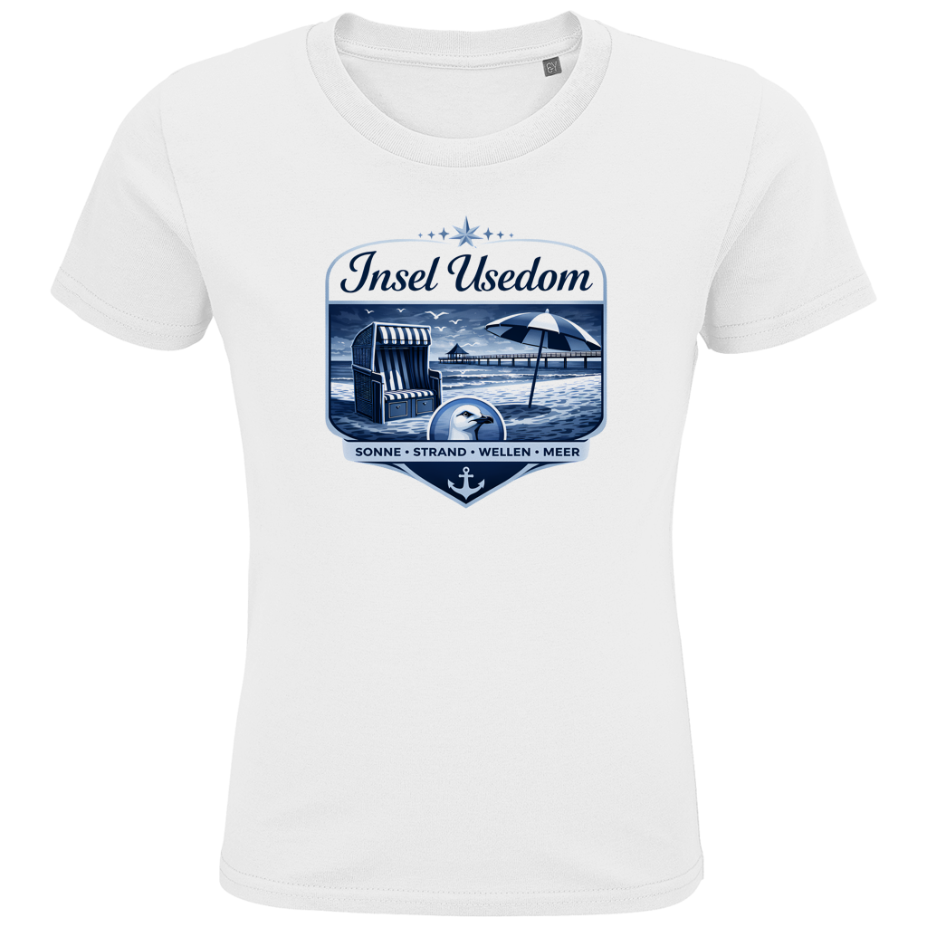 T-Shirt Kinder  Insel Usedom #611  - einseitiger Druck