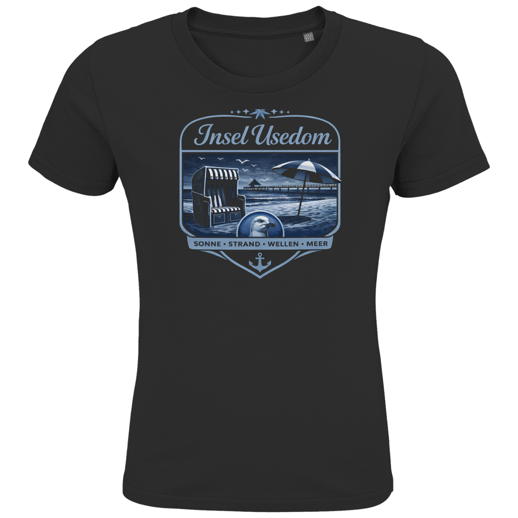 T-Shirt Kinder  Insel Usedom #611  - beidseitiger Druck