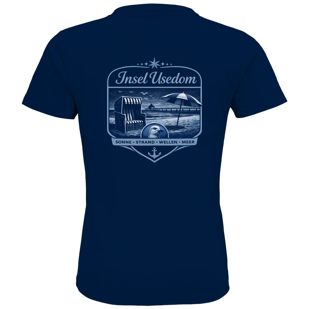 T-Shirt Kinder  Insel Usedom #611  - beidseitiger Druck