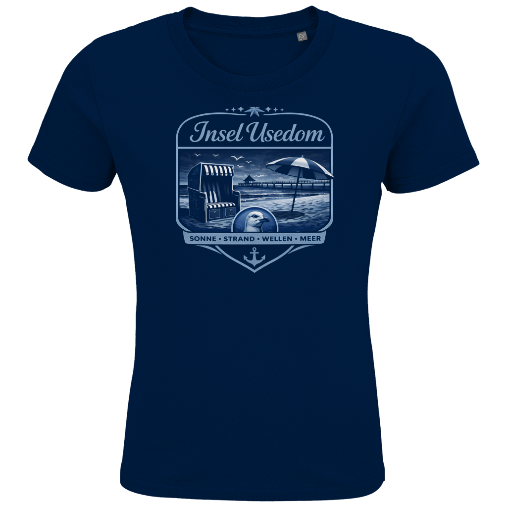 T-Shirt Kinder  Insel Usedom #611  - beidseitiger Druck