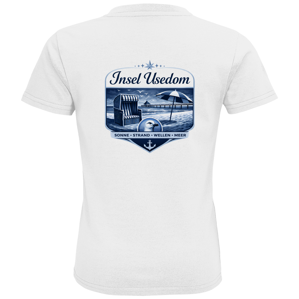 T-Shirt Kinder  Insel Usedom #611  - beidseitiger Druck