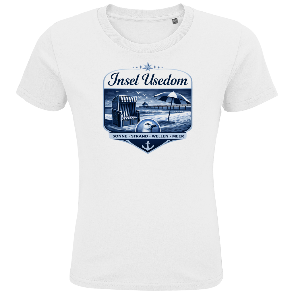 T-Shirt Kinder  Insel Usedom #611  - beidseitiger Druck