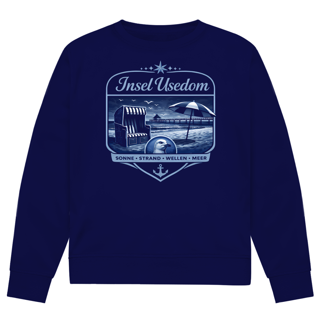 Sweatshirt Herren  Insel Usedom #611  - beidseitiger Druck