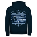 Hoodie-Jacke   Insel Usedom #611 -  beidseitiger Druck