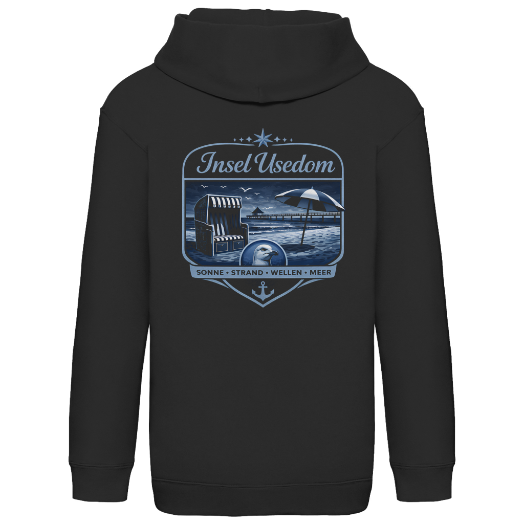 Hoodie Kinder  Insel Usedom #611 - beidseitiger Druck