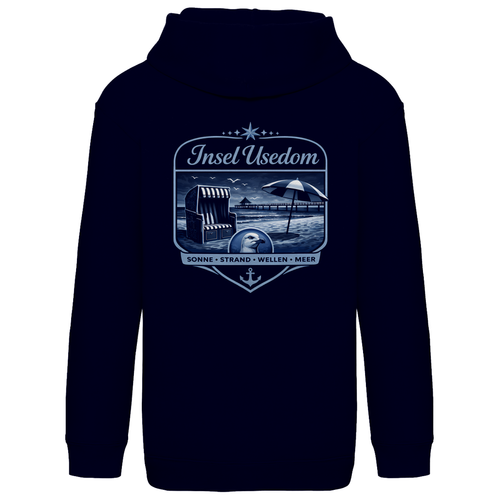 Hoodie Kinder  Insel Usedom #611 - beidseitiger Druck