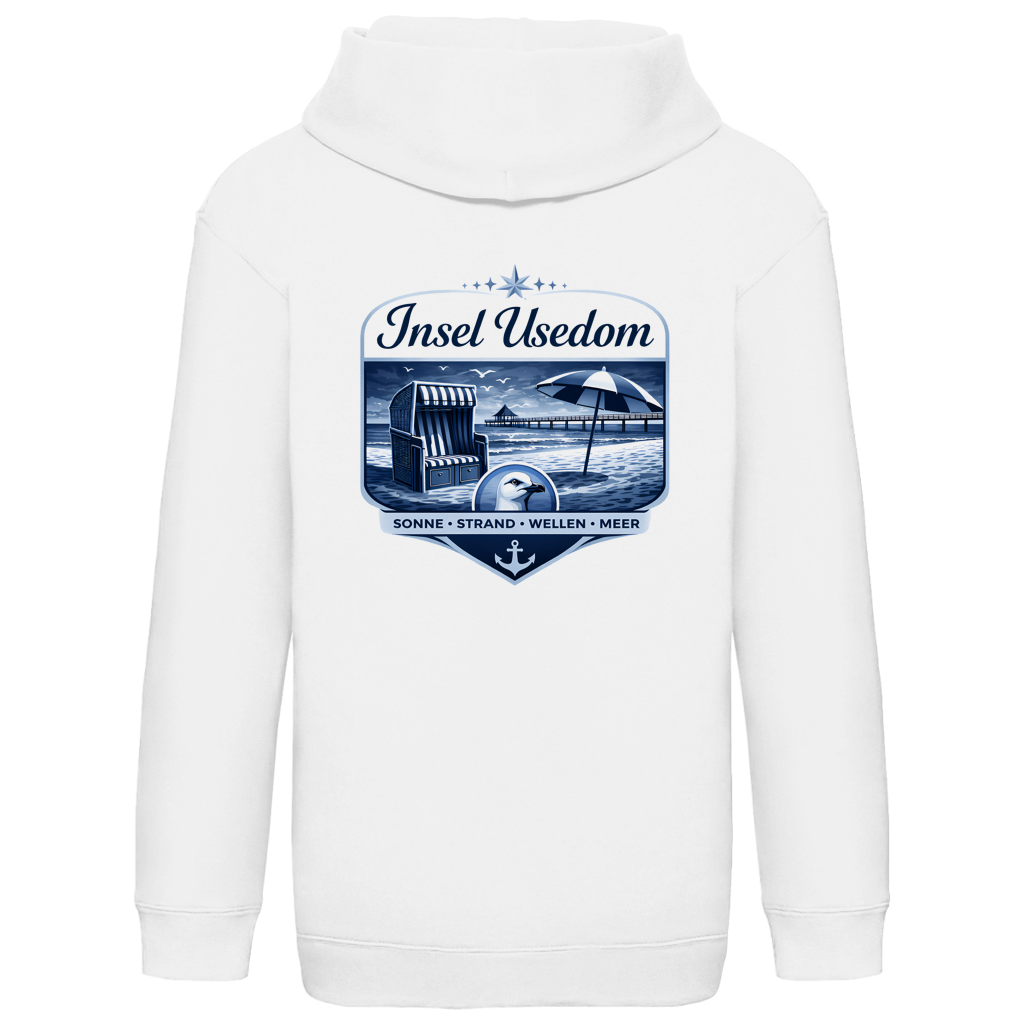 Hoodie Kinder  Insel Usedom #611 - beidseitiger Druck