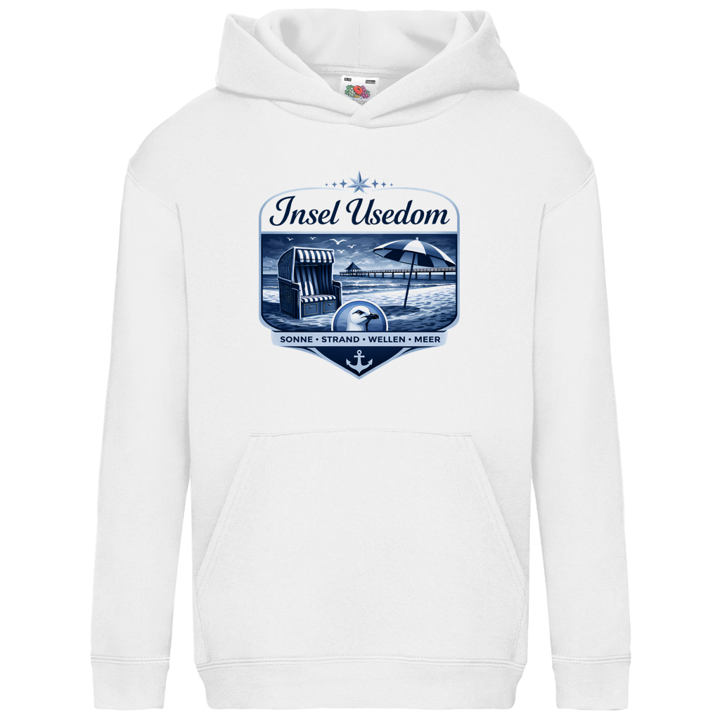 Hoodie Kinder  Insel Usedom #611 - beidseitiger Druck