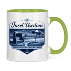 Keramik-Tasse zweifarbig   Insel Usedom #611