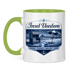 Keramik-Tasse zweifarbig   Insel Usedom #611