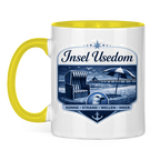 Keramik-Tasse zweifarbig   Insel Usedom #611