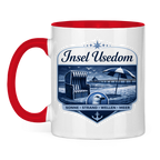 Keramik-Tasse zweifarbig   Insel Usedom #611
