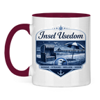 Keramik-Tasse zweifarbig   Insel Usedom #611