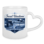 Keramik-Tasse mit Herzhenkel   Insel Usedom #611