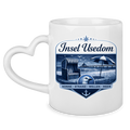 Keramik-Tasse mit Herzhenkel   Insel Usedom #611