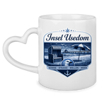 Keramik-Tasse mit Herzhenkel   Insel Usedom #611