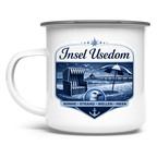 Emaille Tasse   Insel Usedom #611