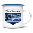 Emaille Tasse   Insel Usedom #611