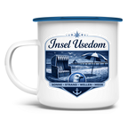 Emaille Tasse   Insel Usedom #611