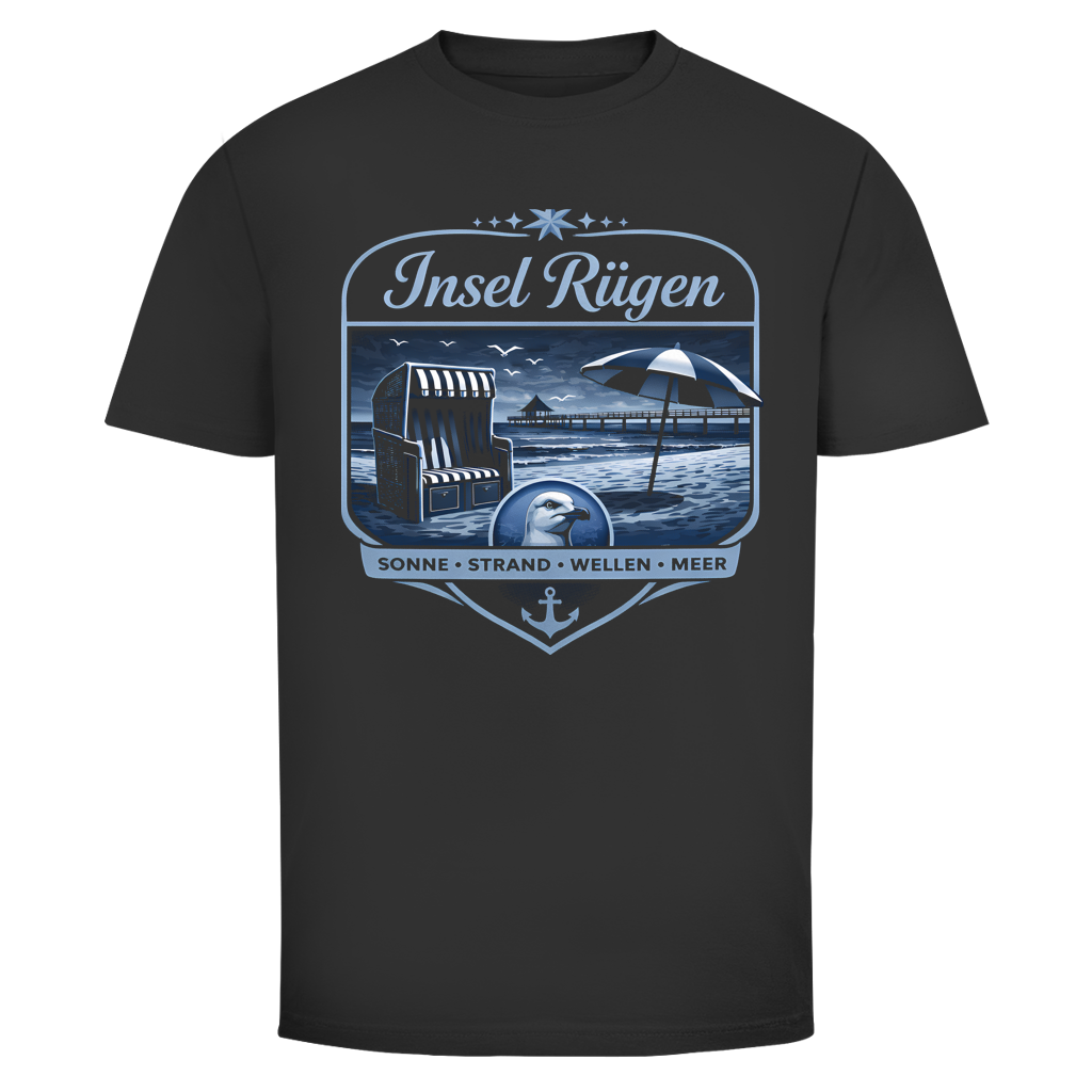 T-Shirt unisex   Insel Rügen #612  - beidseitiger Druck