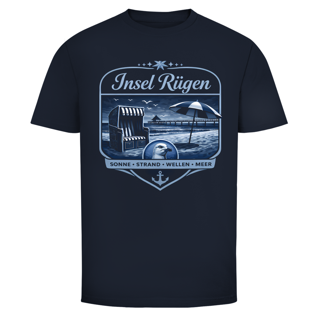 T-Shirt unisex   Insel Rügen #612  - beidseitiger Druck